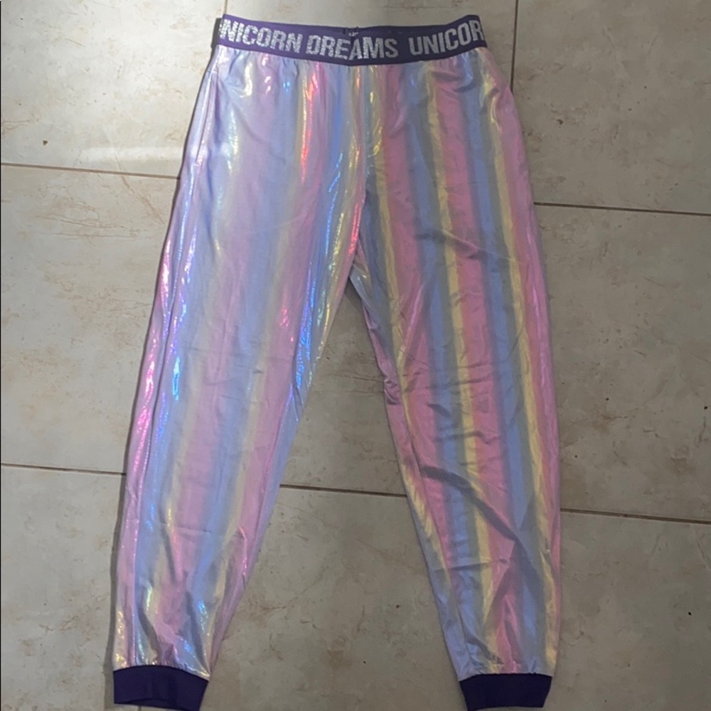 Rainbow unicorn pajama pants